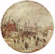 AVERCAMP, Hendrick Winter Landscape with Skaters  fff oil painting artist